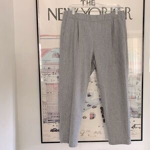 Eileen Fisher grey wool jogger pants size 10p-12p